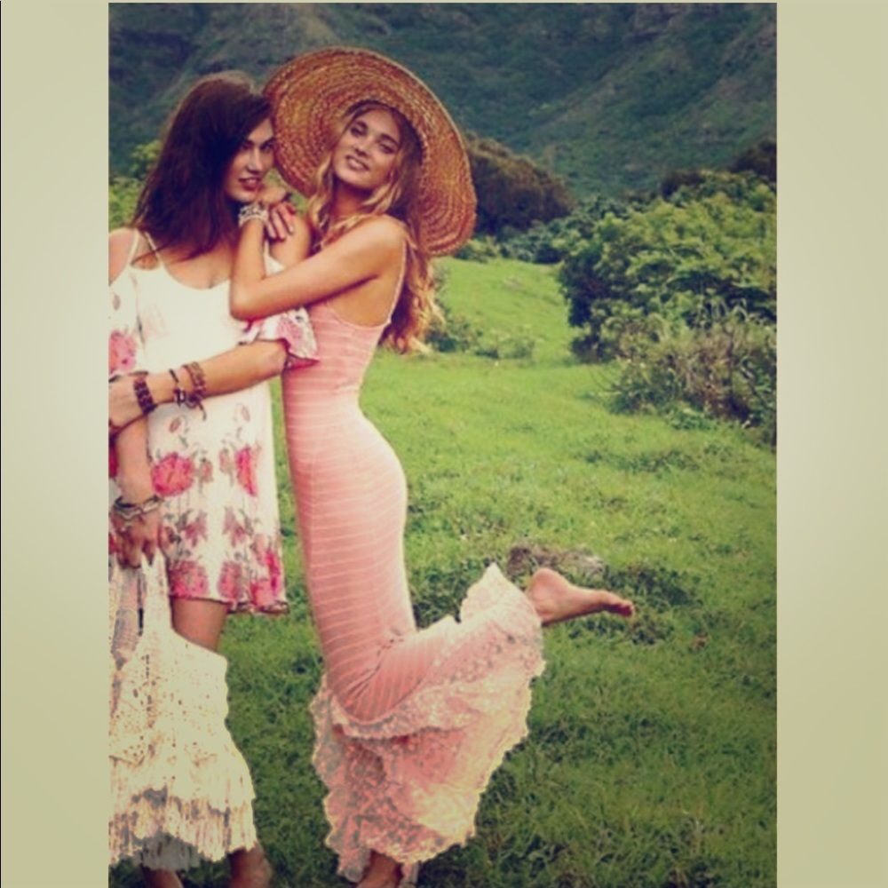 New Free People The Hills Are Alive Maxi Dress